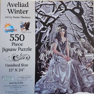 Aveliad Winter 550 Piece Jigsaw Puzzle - Gray and White